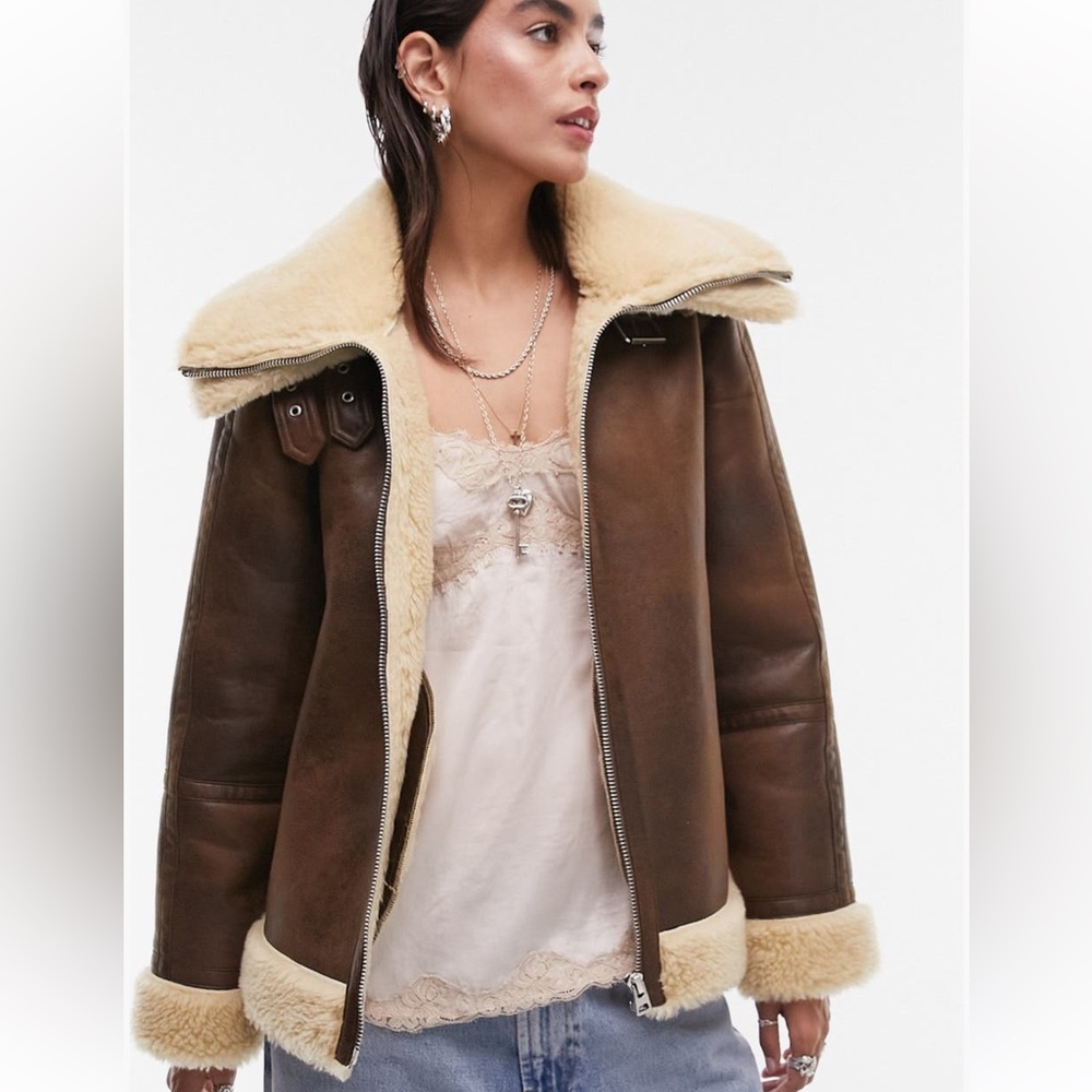 topshop aviator jacket
